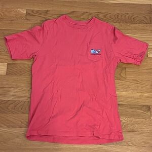 Kids Vineyard Vines Red Crewneck Tee size Medium